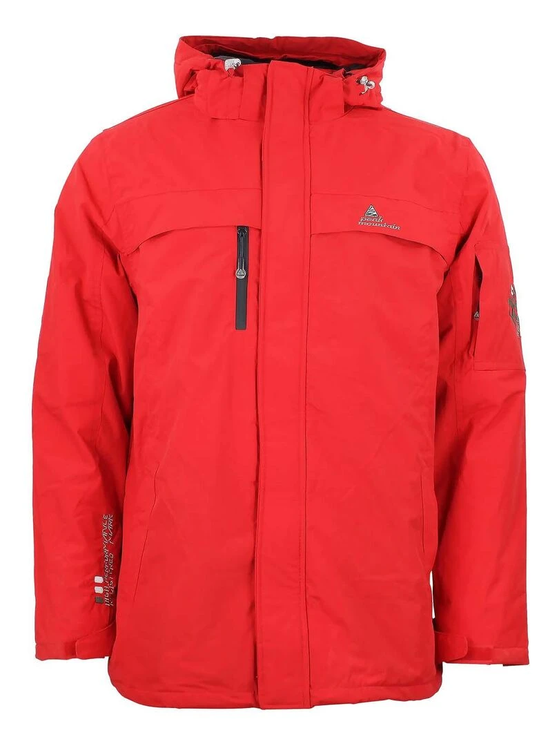 Parka de ski homme CADIK   PEAK MOUNTAIN   Rouge