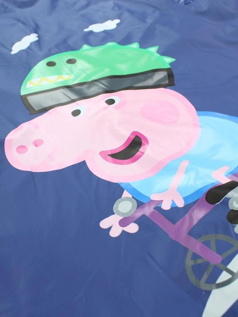 Peppa Pig   Impermeable garçon imprimé Peppa Pig   Bleu marine