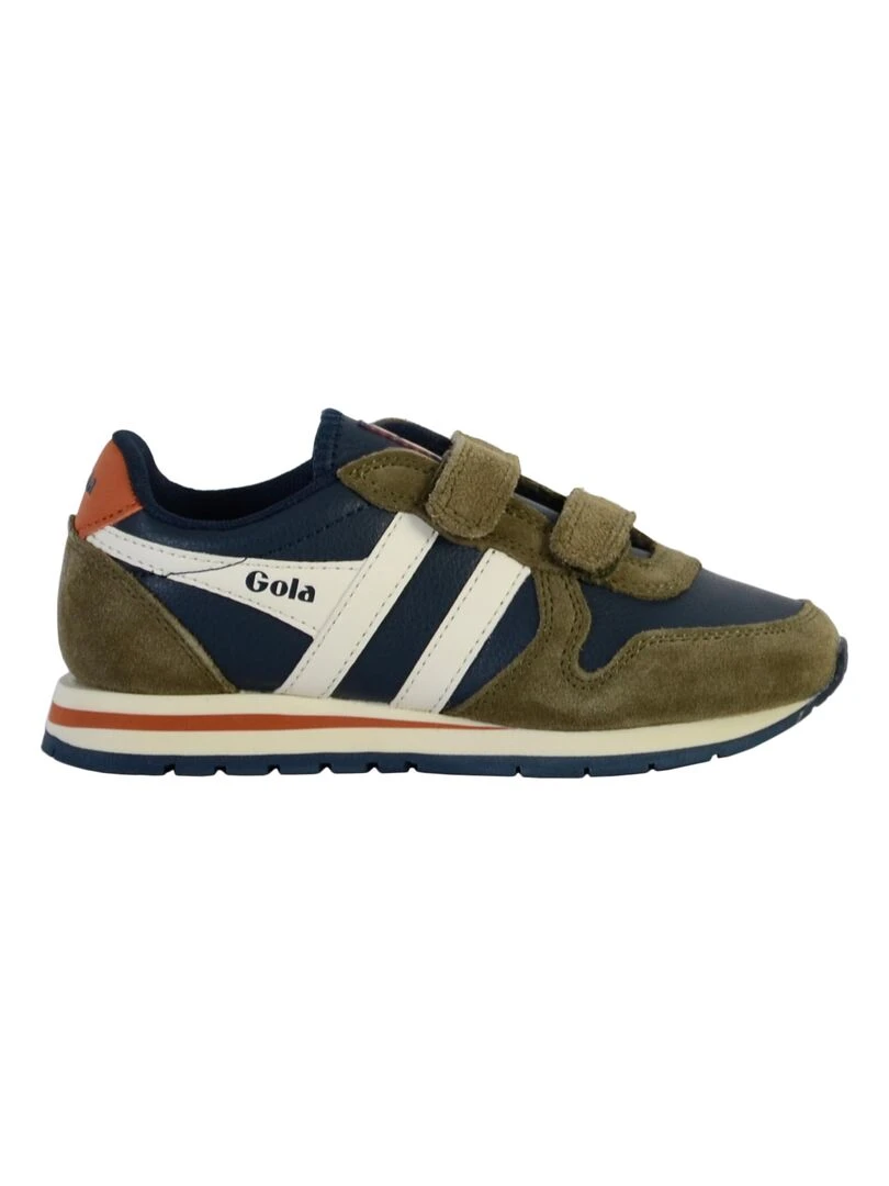 Basket Cuir Enfant Gola Daytona Pure Strap Bleu