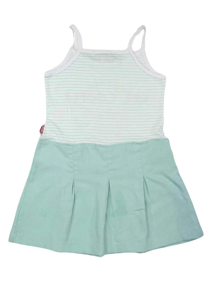 Lee Cooper Robe fille imprimé logo en coton Vert