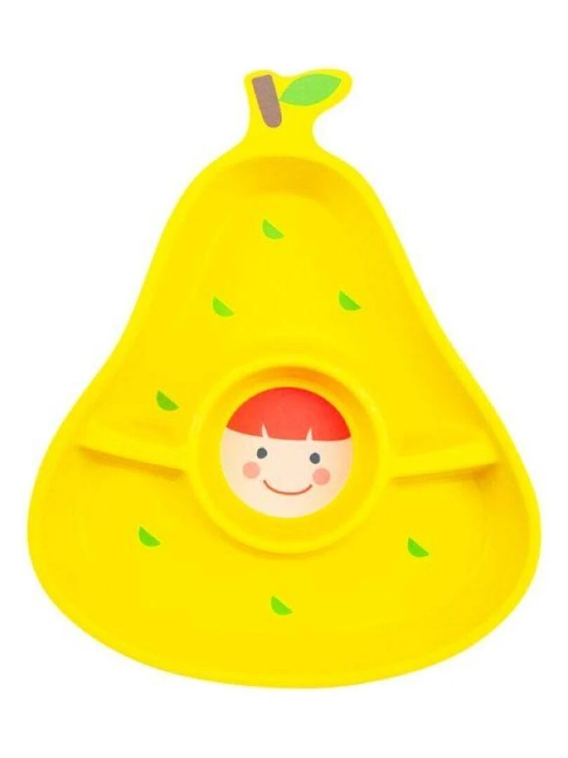 MILL'O BÉBÉ ASSIETTE COMPARTIMENTÉE EN MÉLAMINE Jaune
