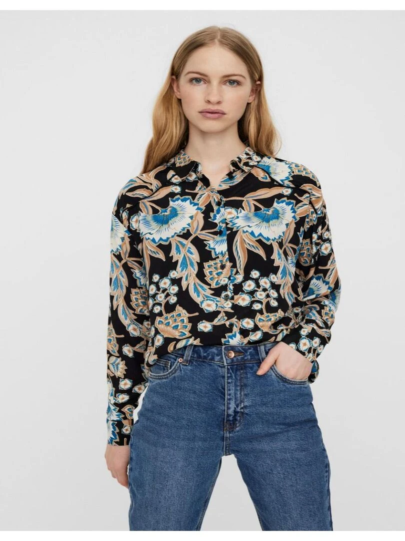 Chemise imprimé Vero Moda Noir Noir