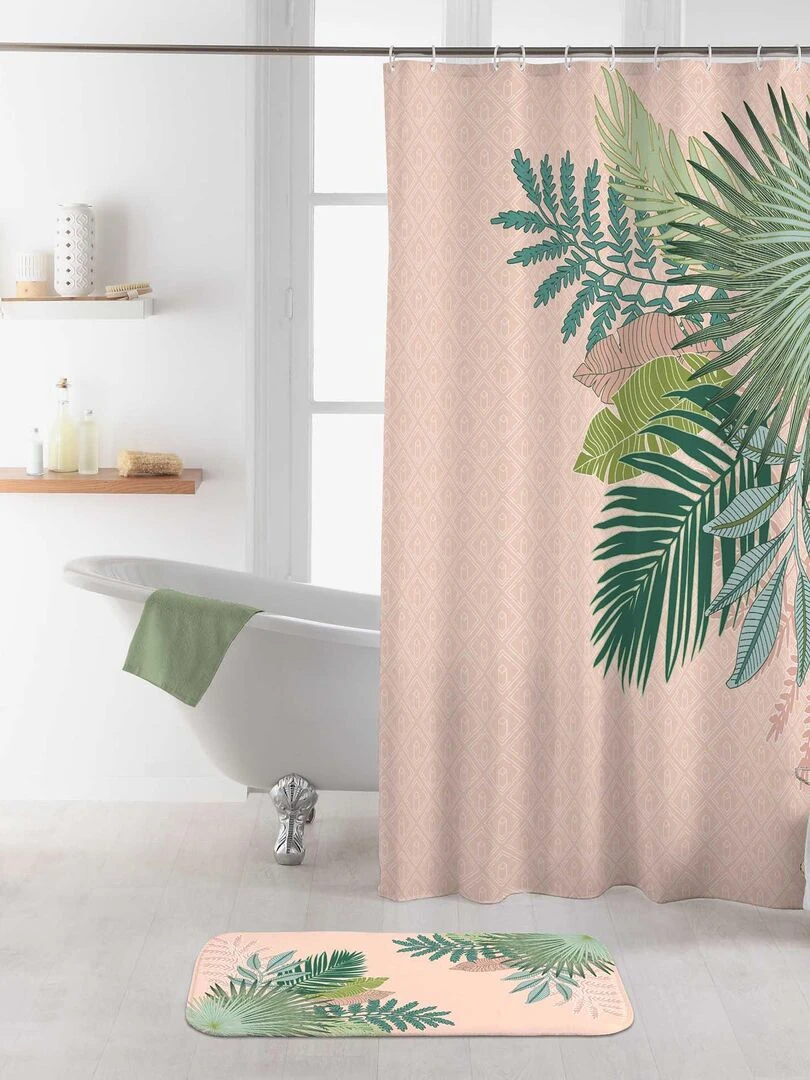 Rideau de douche Tropical Bay Rose
