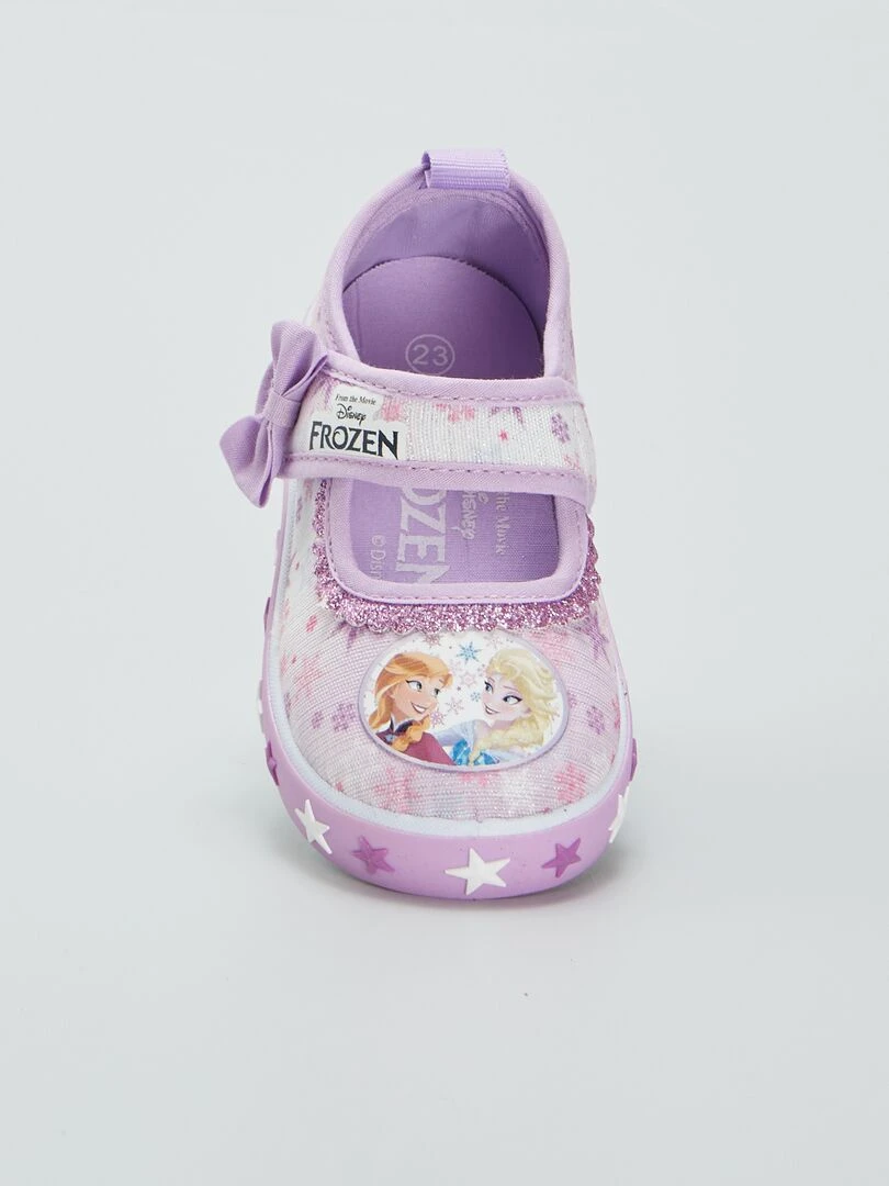 Ballerines en toile 'Reine des Neiges'   Violet