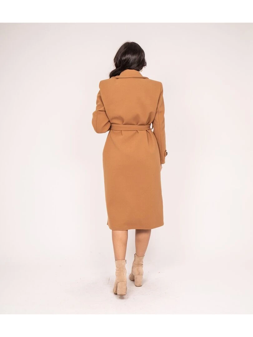 Manteau long UNIZI Marron caramel