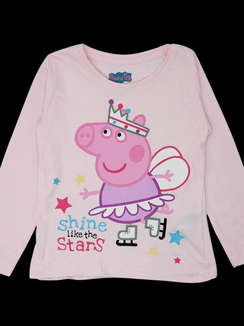 Peppa Pig Pyjama fille imprimé Peppa Pig en coton Rose