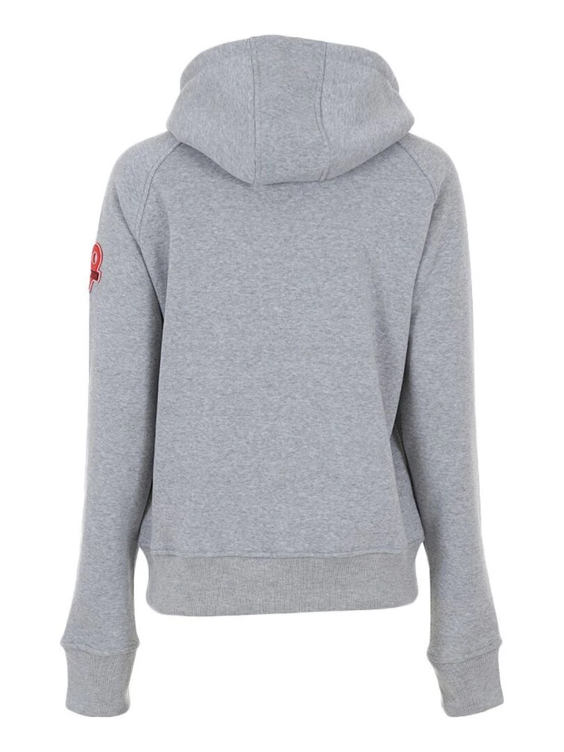 Sweat zippé à capuche femme AUVY gris anthracite