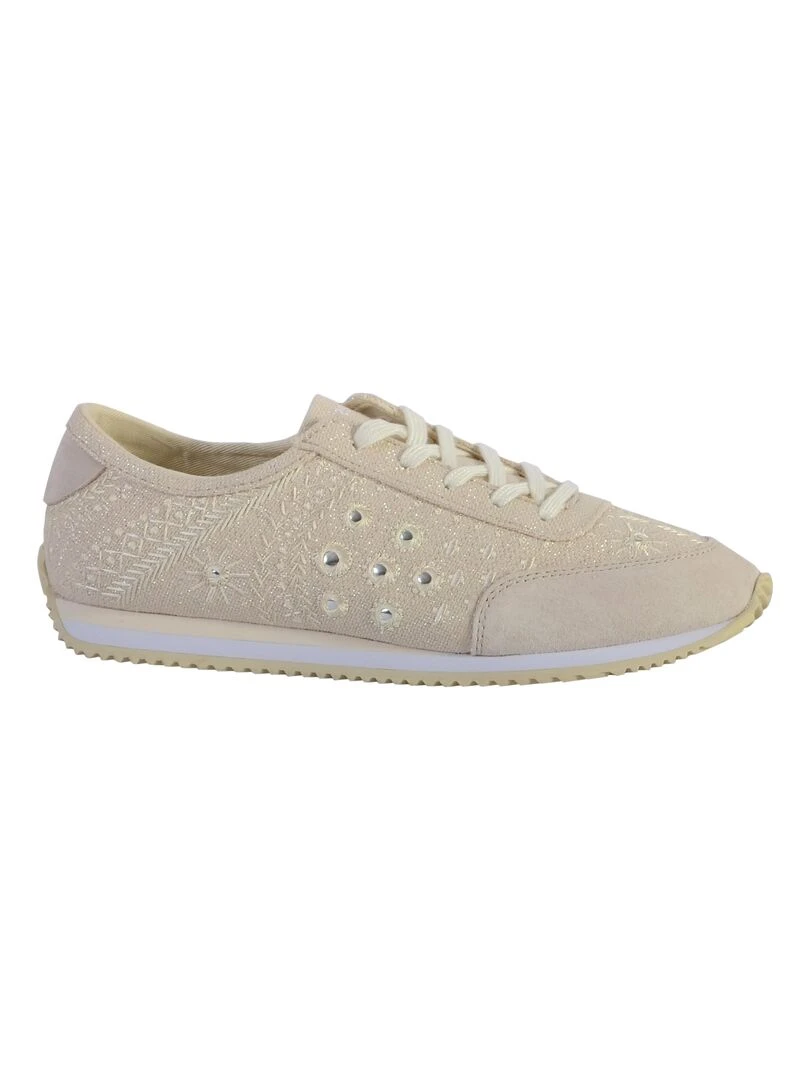 Basket Cuir Desigual Royal Beige