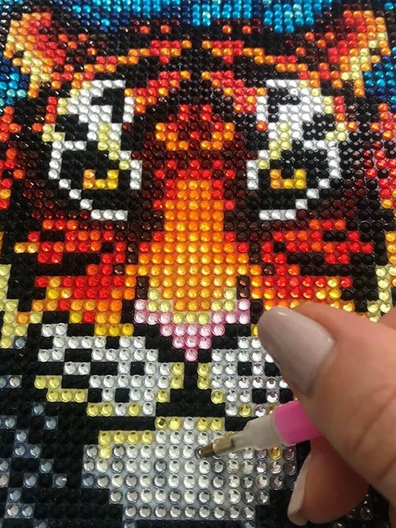 Canevas à diamanter   tigre   N/A