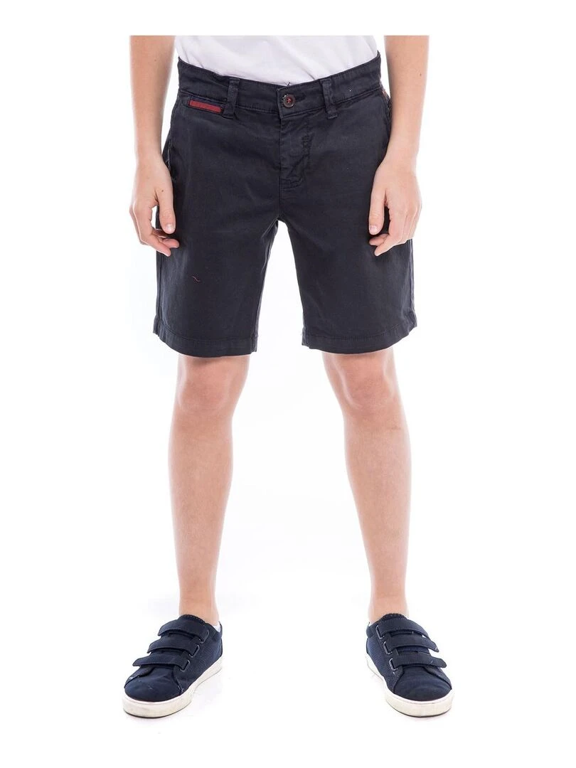 Bermuda chino slim BERKLEY BOY Bleu marine