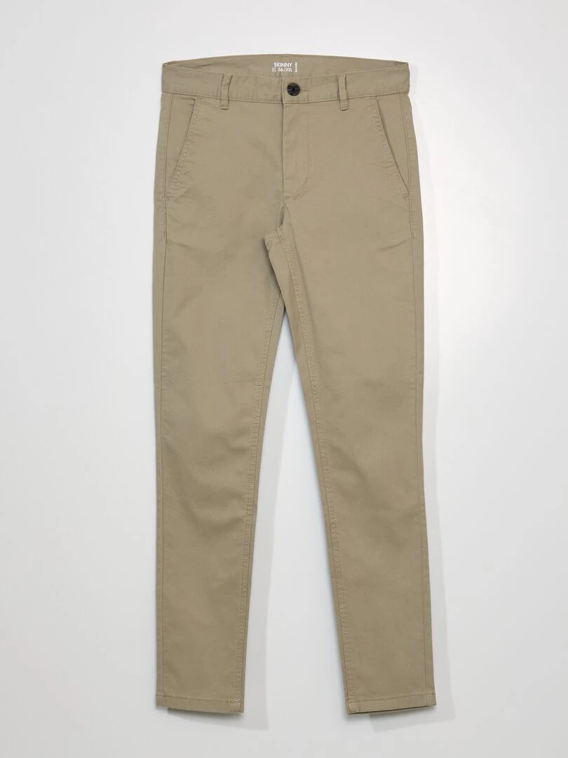 Chino skinny stretch L32 Beige