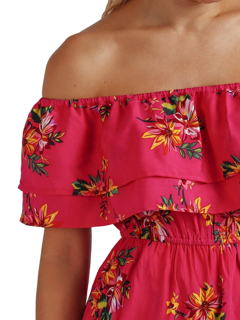 Robe de plage Spring Festival   Rose fushia