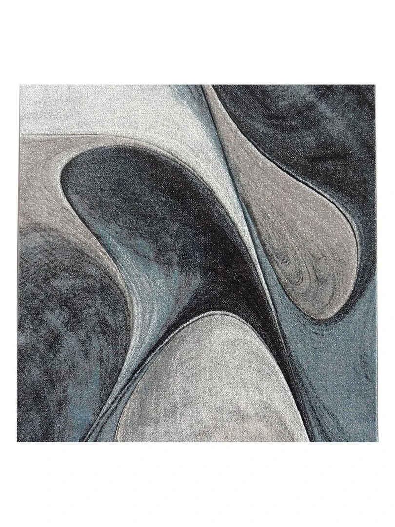 Tapis salon MADILA OEKO TEX® Bleu