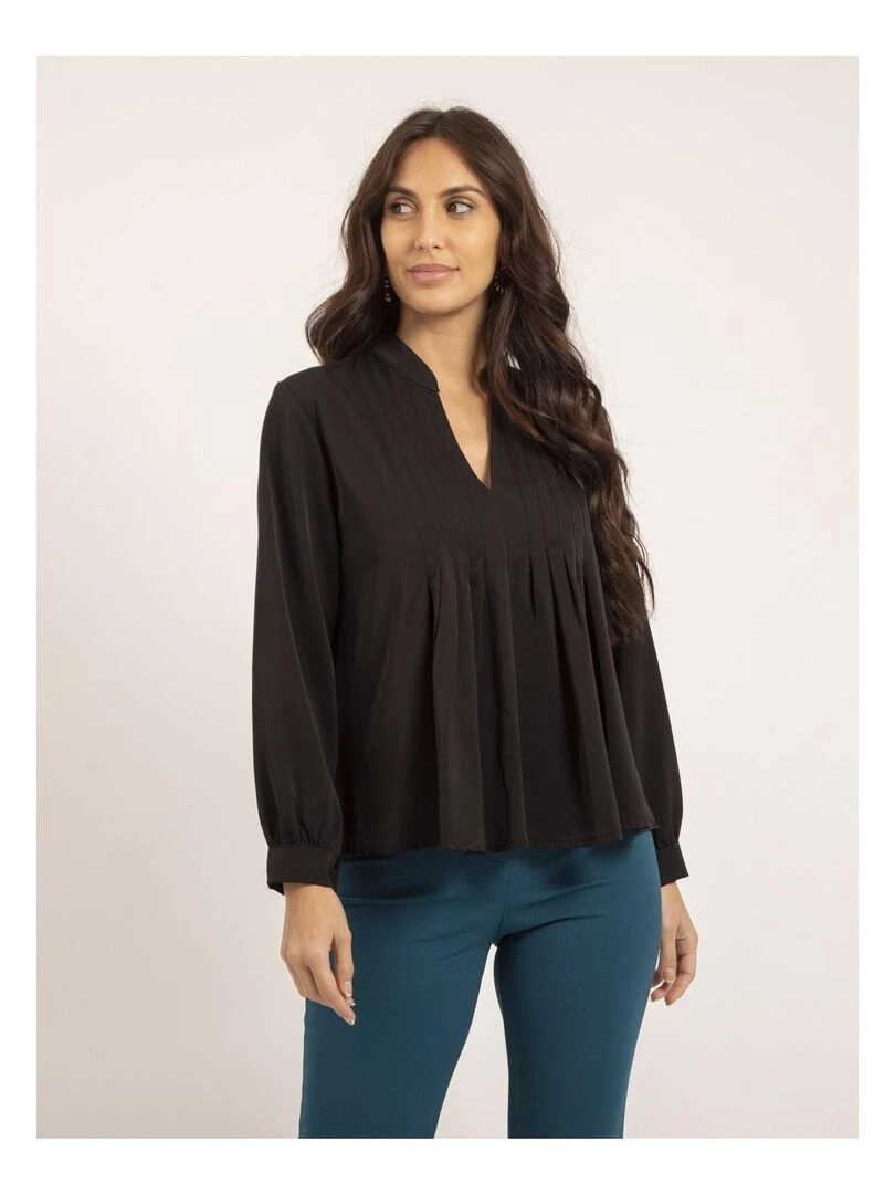 Blouse plissée OANA Noir