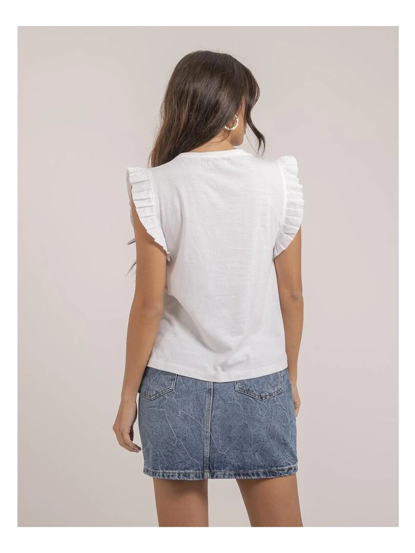 T shirt sans manches FALONNE Blanc