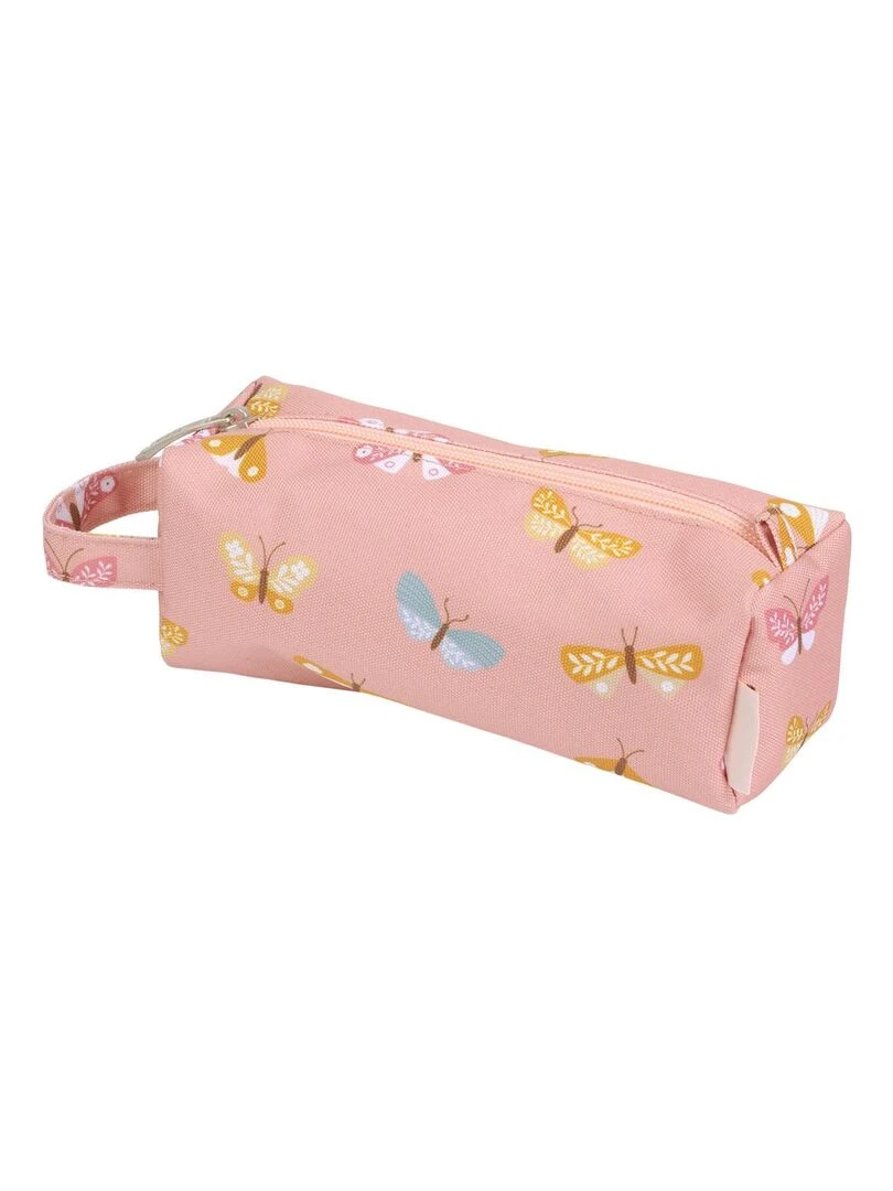 Trousse scolaire Papillons Rose