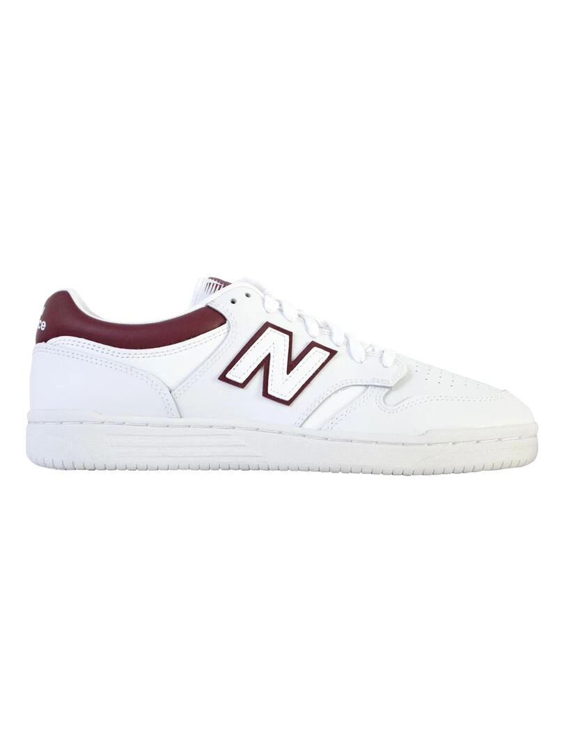 Basket Cuir New Balance 480 Homme Blanc