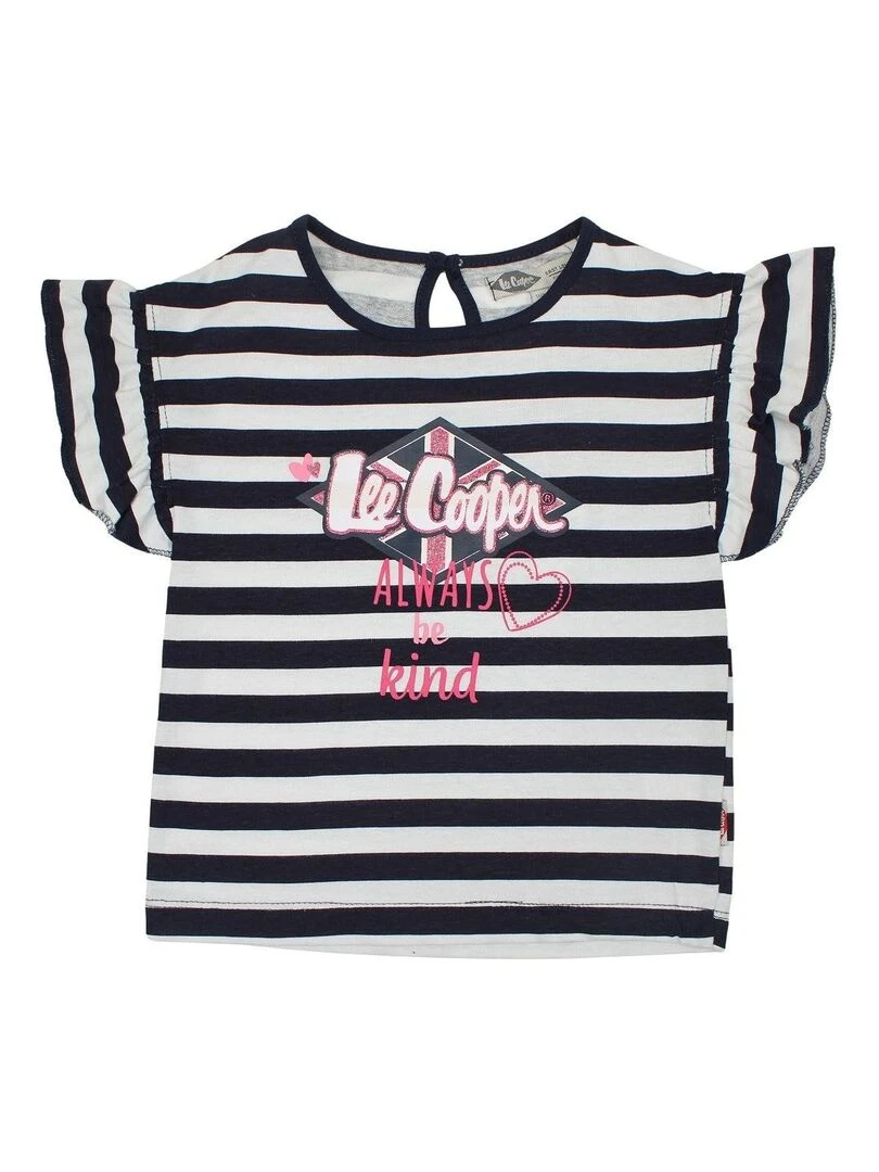 Lee Cooper Ensemble T shirt short fille Imprimé Lee Cooper Bleu marine