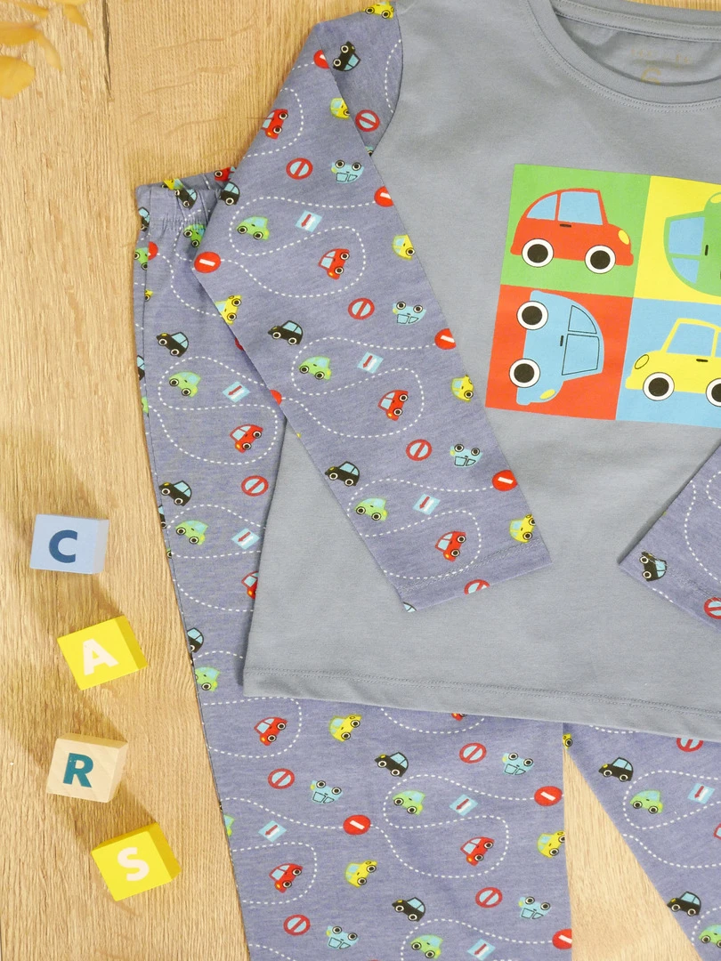 Pyjama 'bpp1 Vroum Vroum' 'doo&bo' Bleu