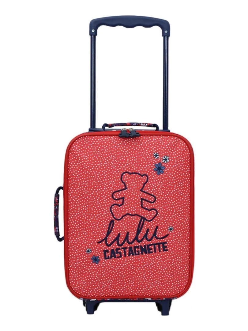 LULU CASTAGNETTE CABINE ENFANTS POLYESTER FLORAL 2 Roues 45 cm Violet