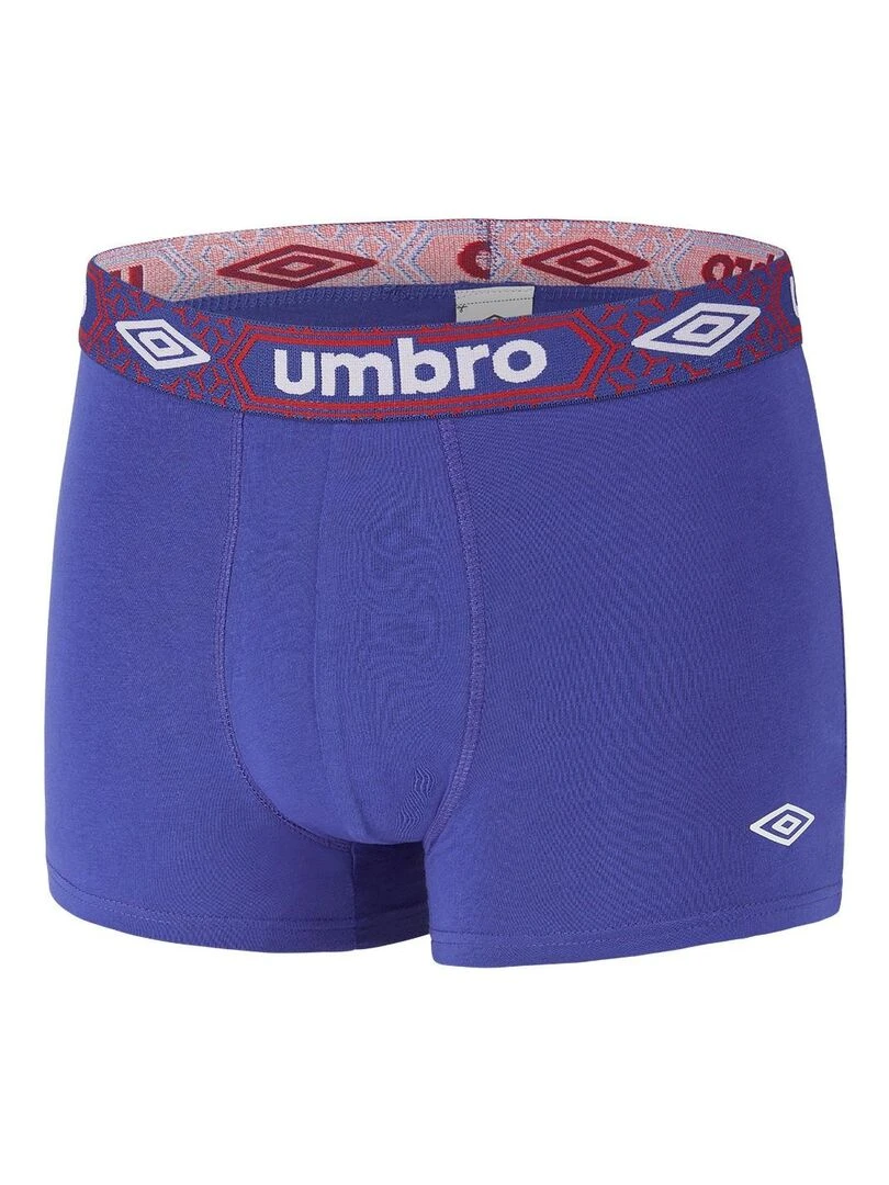 Lot de 4 Boxers coton homme uni ceinture Umbro   Noir