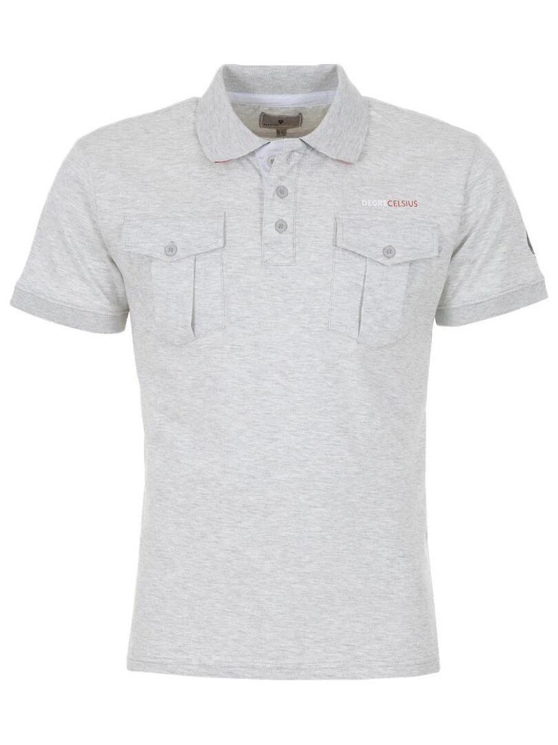 Polo manches courtes homme COCHE DEGRE CELSIUS Gris
