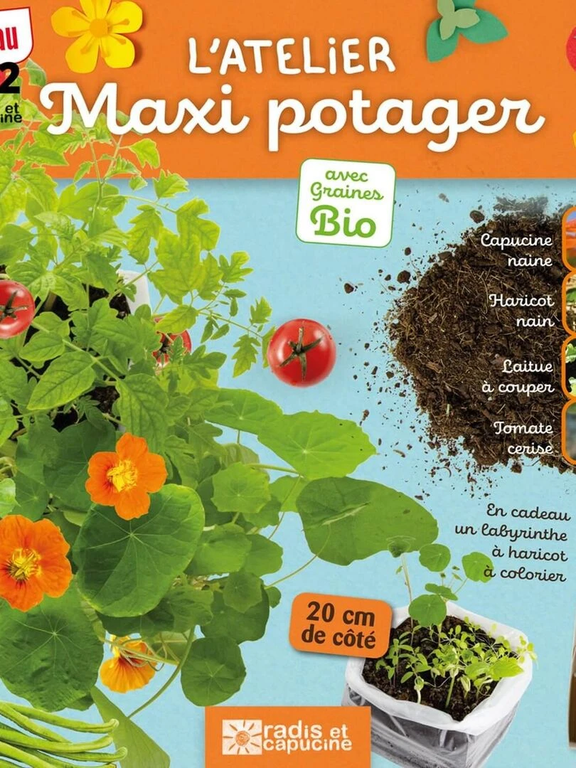 Kit de jardinage : L'Atelier Maxi Potager bio   N/A