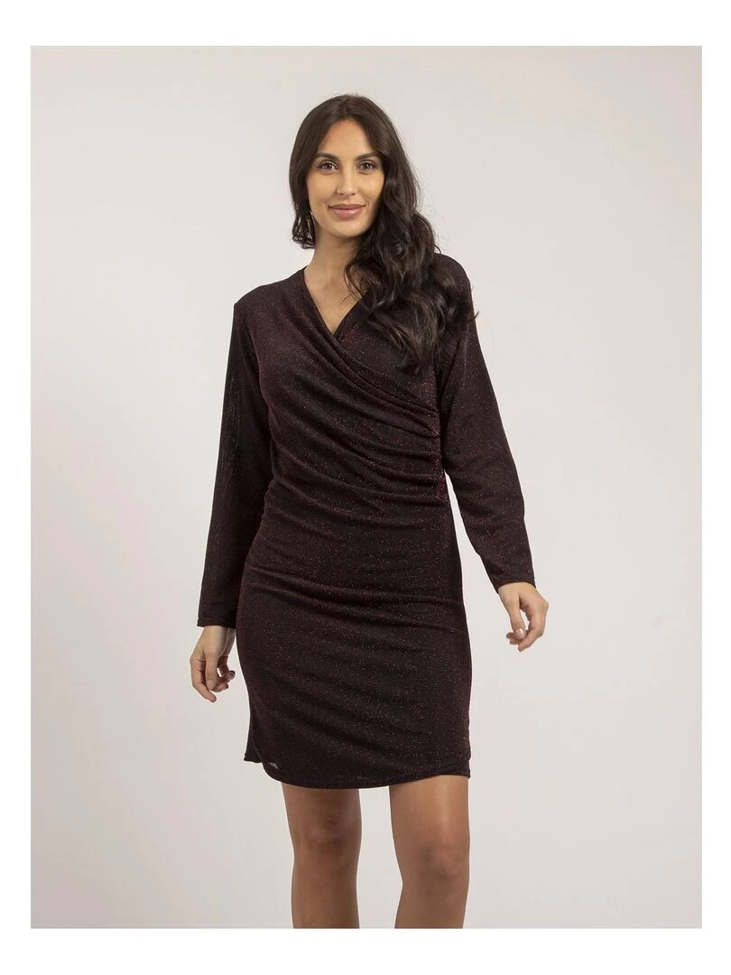 Robe courte paillettes IZUMI Rouge