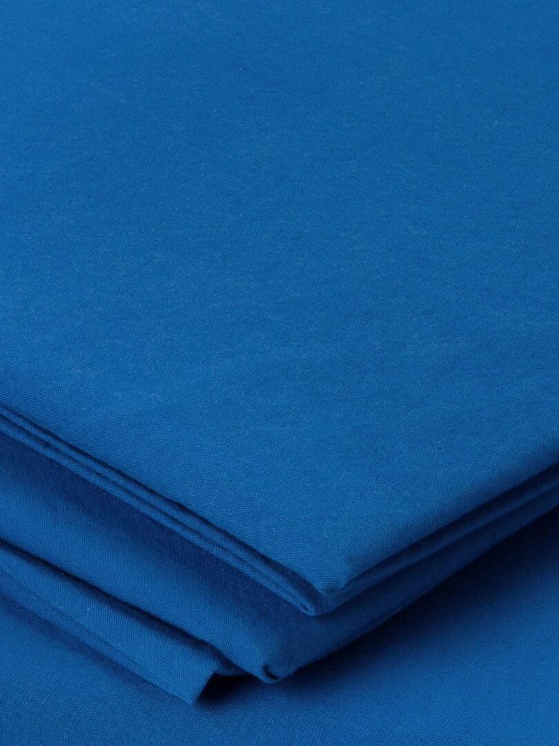 Taie d'oreiller en coton lavé   Bleu foncé