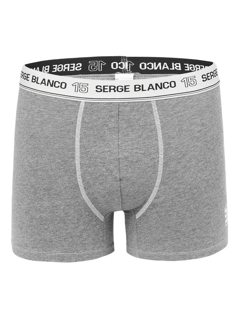 Lot de 8 boxers homme en coton Serge Blanco   Noir