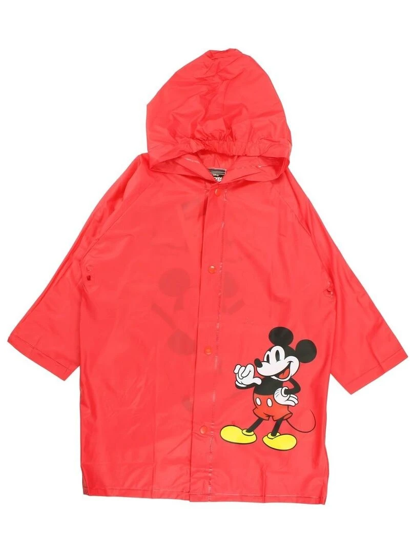Disney Impermeable garçon imprimé Mickey Rouge