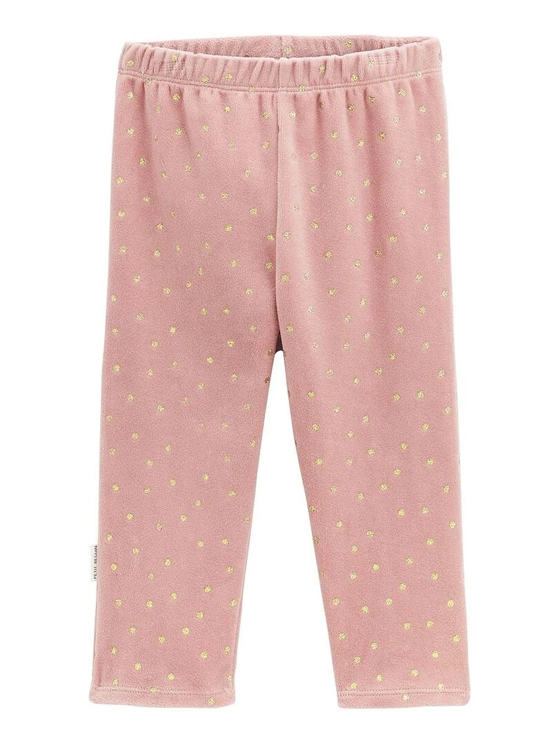 Pyjama bébé 2 pièces en velours Rosa   Rose