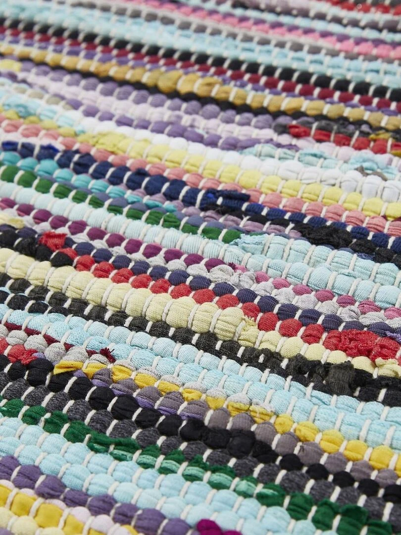 Tapis kilim TIMULTI tissé en coton Multicolore