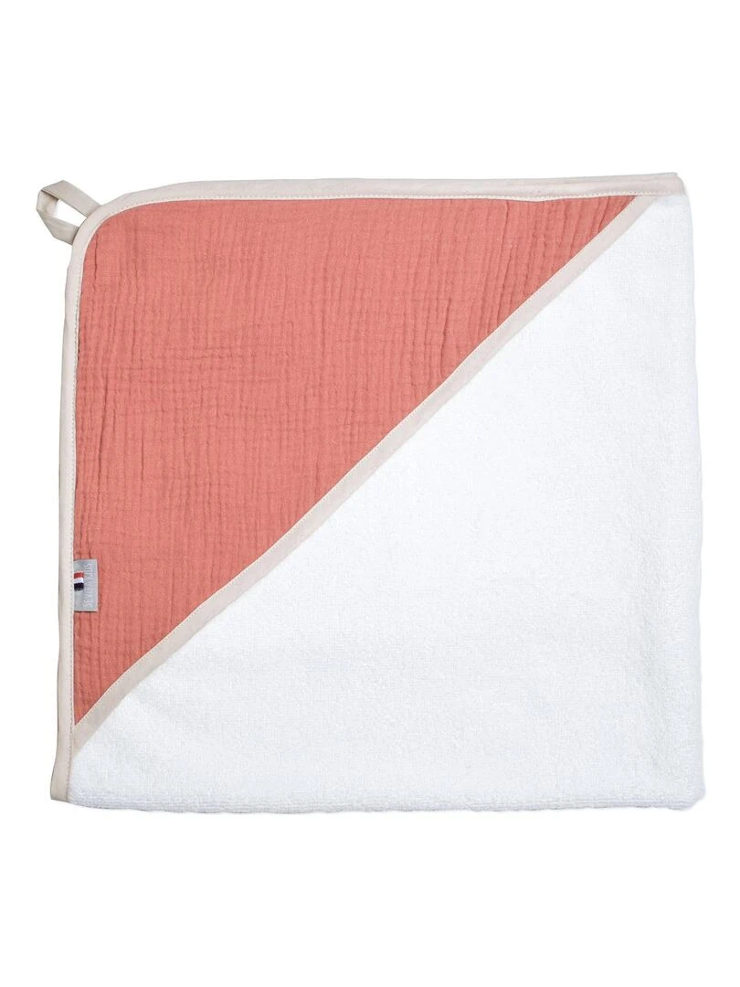 Cape de bain en gaze de coton Jeanne Marron