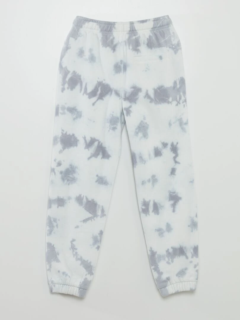 Jogging en molleton tie and dye Gris