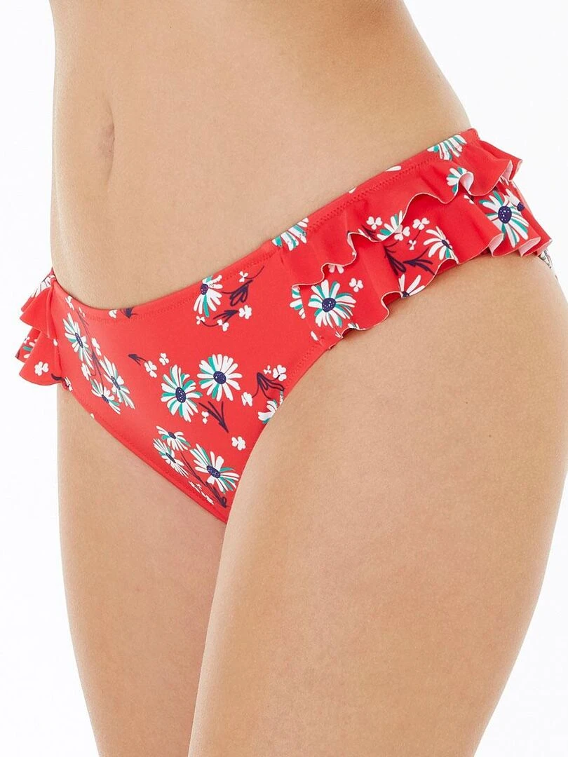 Slip de bain GARRIGUE Brigitte Bardot Bain Rouge