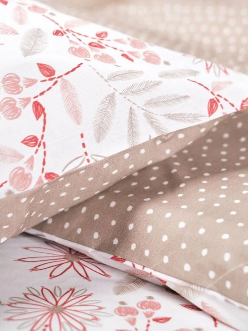 Housse de couette 220x240 Crazy 3.29 + 2 taies   Rose