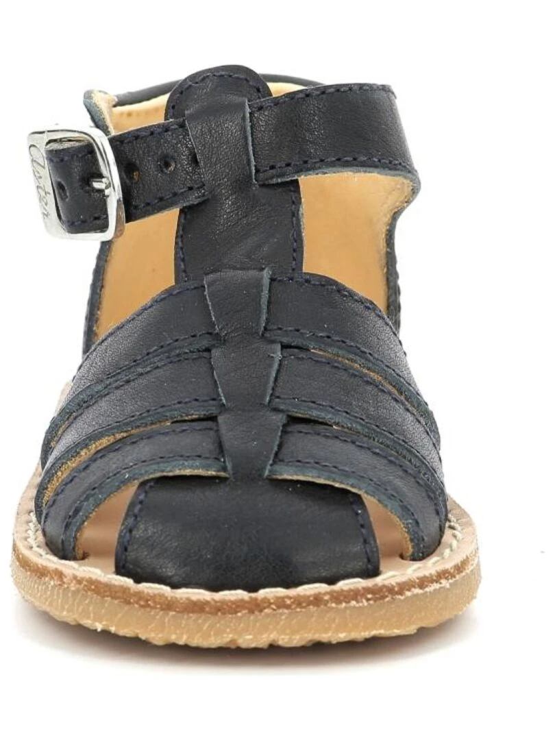 Sandales Cuir Binosmo   Bleu marine