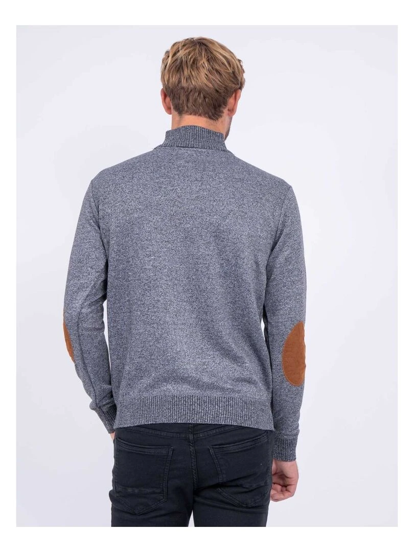 Pull col montant LABERVIL Gris chiné