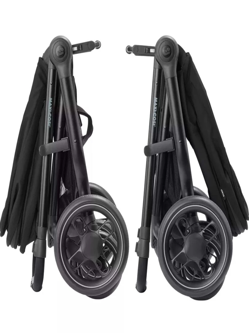 MAXI COSI Poussette Street Plus avec nacelle 0 à 4 ans  Confortable et Polyvalente  Essential Black   Noir Noir