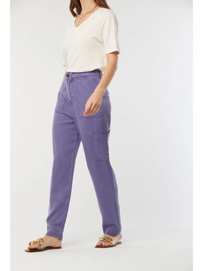 Lee Cooper   Pantalon lyocell loose GIXIE   Violet