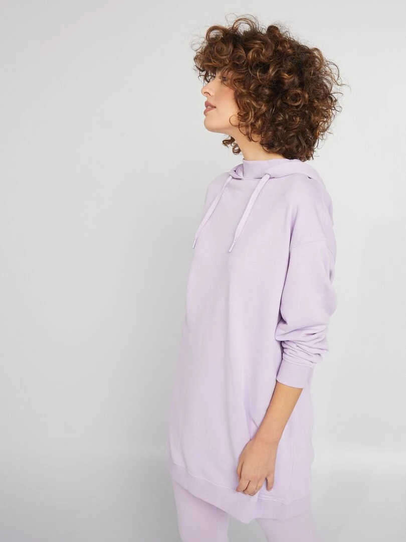 Sweat léger à capuche Violet