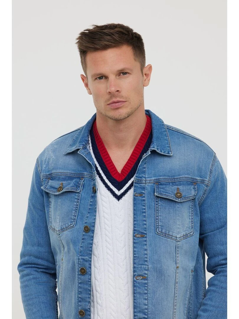 Lee Cooper   Veste manches longues coton regular FASTIC   Bleu