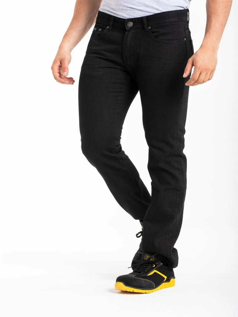 Jeans de travail coton coupe confort noir WORK7 'Rica Lewis' Noir