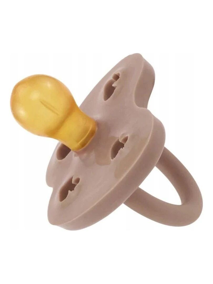 Tétine ronde caoutchouc naturel 3 36 mois Beige Boite unitaire Beige