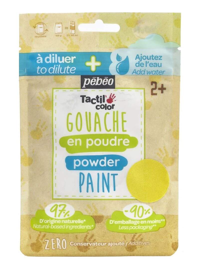 Gouache en poudre 100 g Jaune N/A