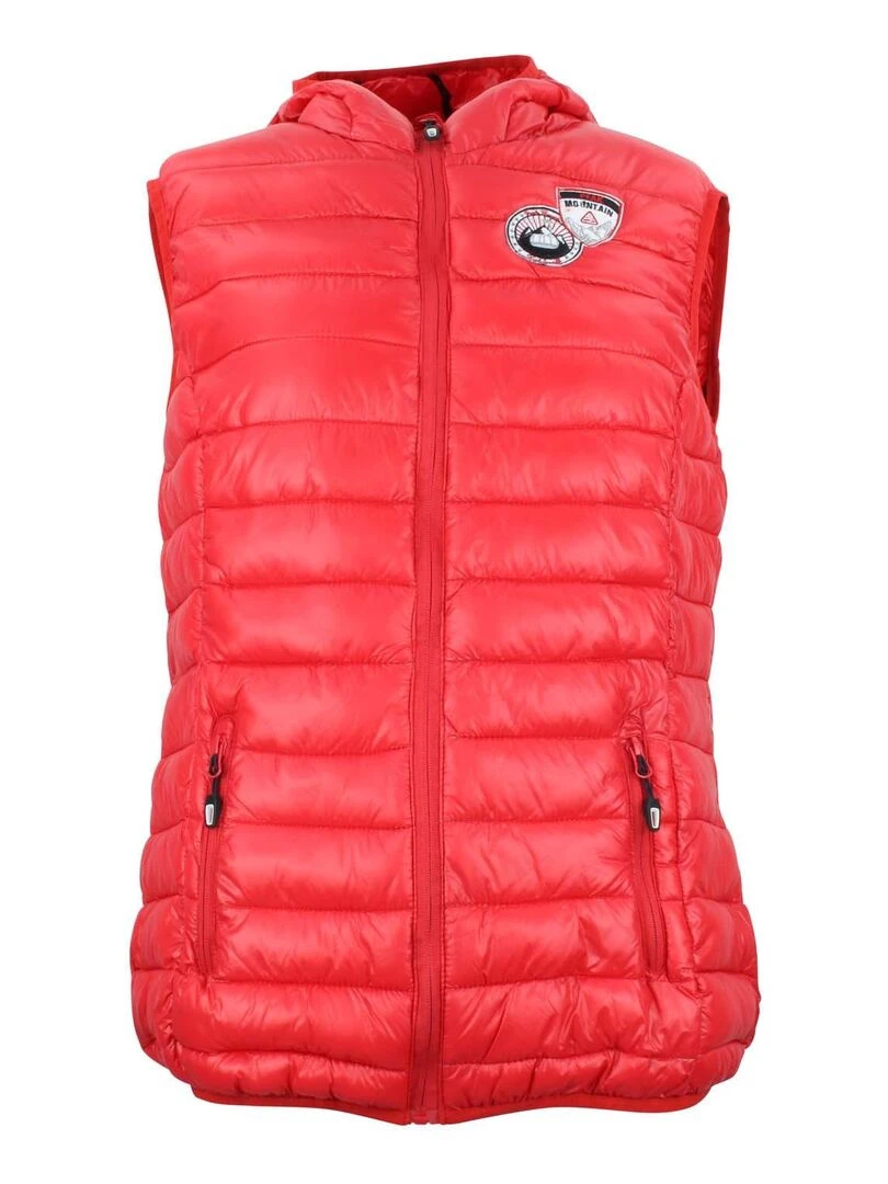 Doudoune fine sans manches femme ARCORD Rouge