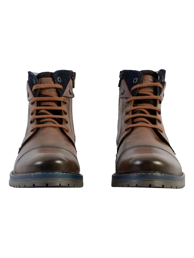 Bottine Cuir Redskins Notif   Marron