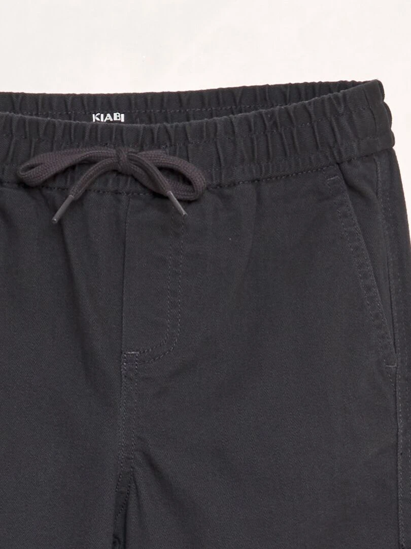 Pantalon avec poches sur les côtés   Noir