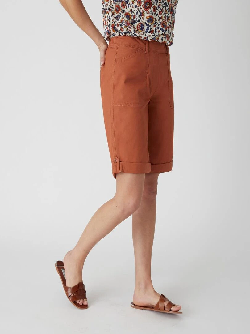 Bermuda transformable Damart Marron caramel
